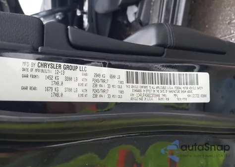 2014 Jeep Grand Cherokee Laredo из США, поврежденный, VIN 1C4RJFAG6EC372046